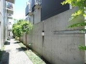 尾山台 ヒロビロスタジオ 緑豊かなエントランスを生かした空間。